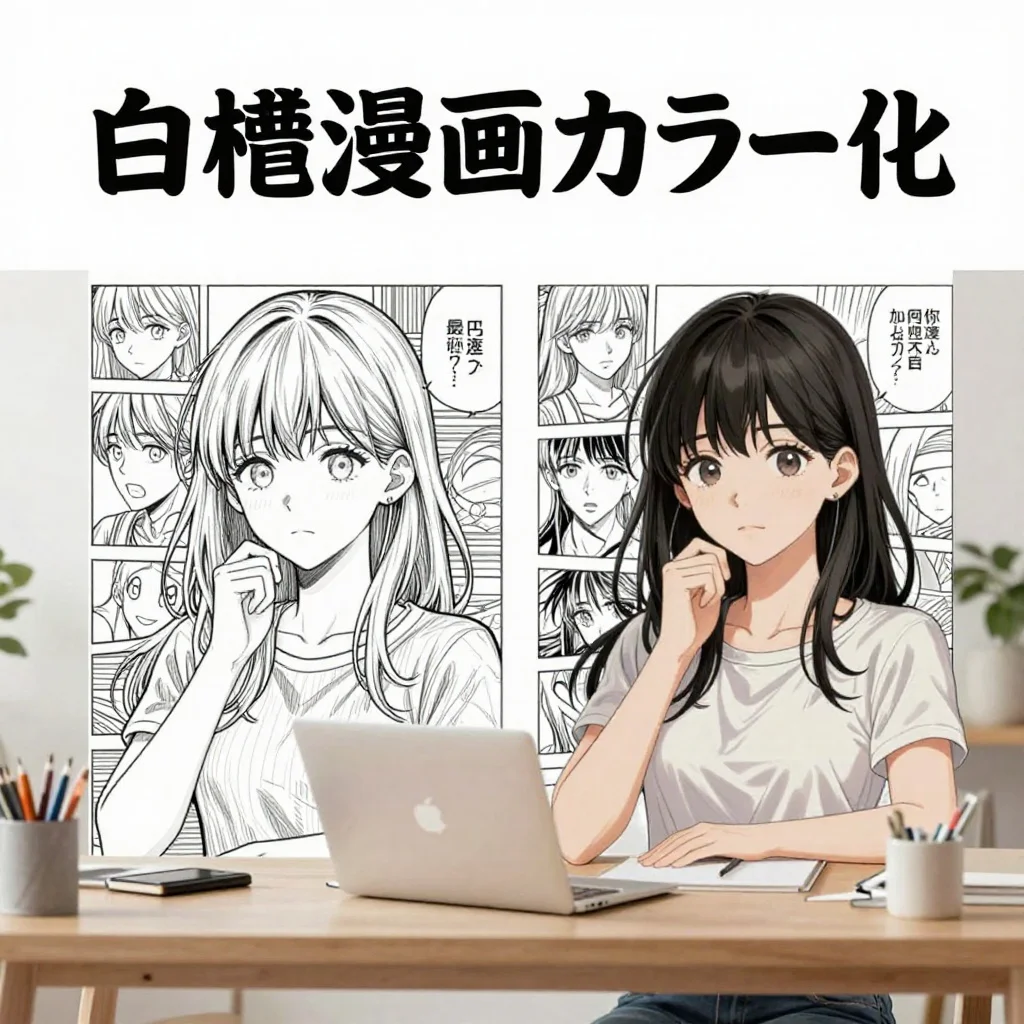 AI漫画カラー化ガイド：白黒漫画を読みやすいカラー原稿にする手順