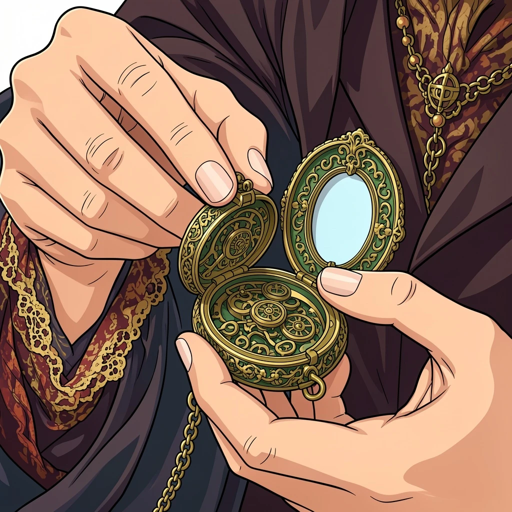 Flat Color AI-colored hands and object manga result