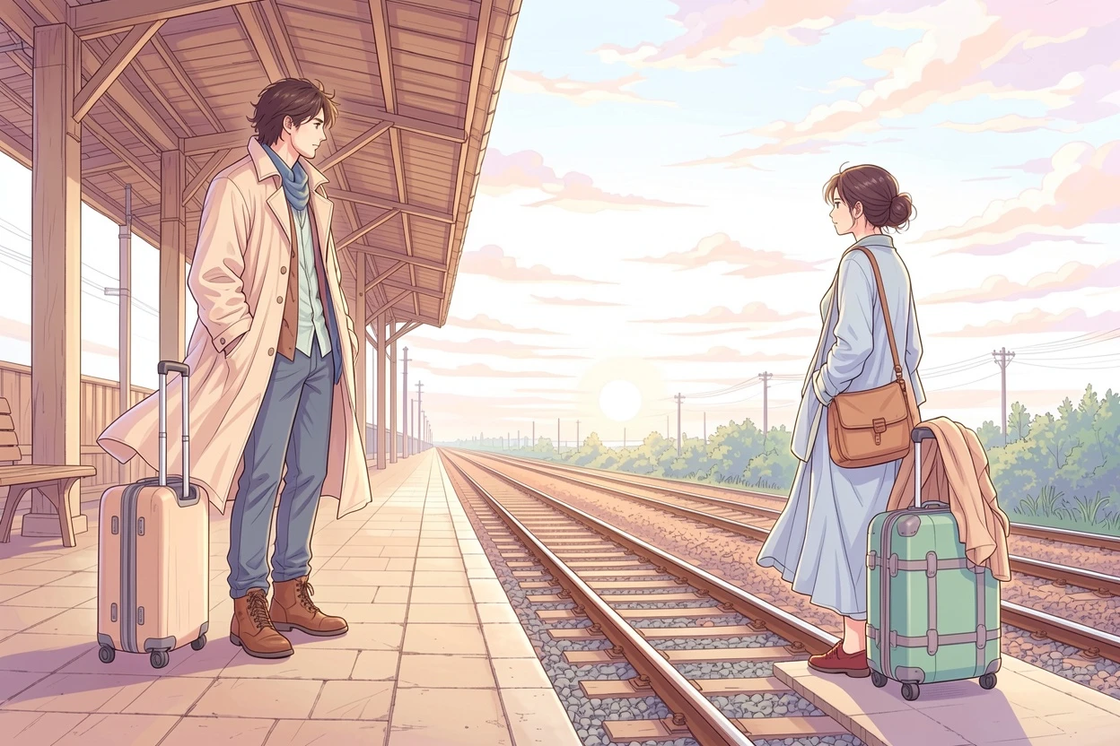 Soft Pastel AI-colored romance platform manga result