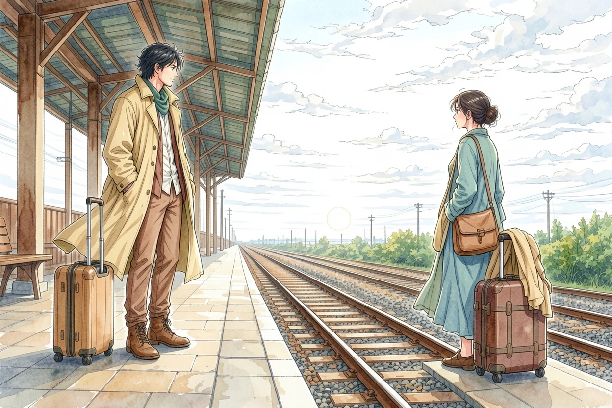 Watercolor AI-colored romance platform manga result