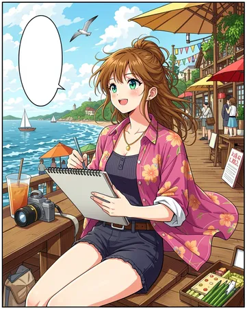 AI colorized manga page in soft style - inspiration gallery image 20