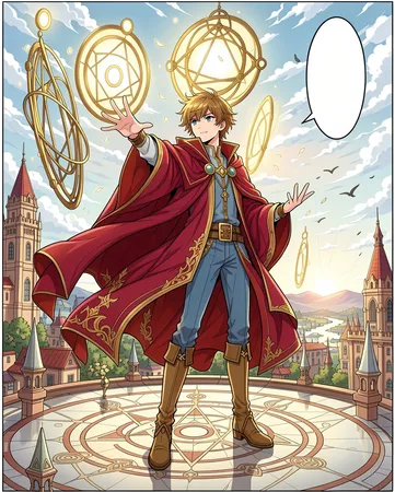 AI colorized manga page in watercolor style - inspiration gallery image 24